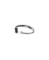 ფოტო #2 პროდუქტის Swan, Black, Ruthenium Plated Iconic Swan Bangle Bracelet