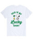 ფოტო #1 პროდუქტის Men's Peanuts Lucky Shirt T-Shirt