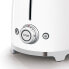 Фото #2 товара SMEG toaster TSF01WHMEU (White) - 2 slice(s) - White - Steel - Plastic - Buttons - Level - Rotary - China - 950 W