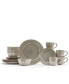 Фото #2 товара Belle Grey 16 Pc. Dinnerware Set, Service for 4