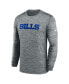 Фото #3 товара Men's Heather Gray Buffalo Bills Sideline Team Velocity Performance Long Sleeve T-shirt