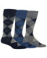 ფოტო #1 პროდუქტის Men's 3-Pk. Argyle Dress Socks