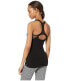 Hard Tail 180523 Womens Mesh Racerback Activewear Tank Top Black Size Medium