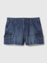 Kids Low Rise Stride Cargo Denim Shorts 8 - фото #4