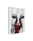 Фото #2 товара Victoria Borges Yuletide Cow I Canvas Art - 20" x 25"