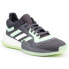 Фото #1 товара Мужские кроссовки спортивные для бега серые текстильные низкие с полосками Adidas Marquee Boost Low M G26214