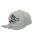 Фото #1 товара Men's Heather Gray Detroit Pistons Hardwood Classics 2.0 Snapback Hat