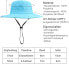 Фото #11 товара Pesaat Sun Hat Children's Adults Summer Hat UV Protection Summer Hat Crushable Waterproof Fishing Hat with Chin Strap Garden Hat Boonie Hat Women for Gardening Hiking