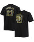 Men's Fernando Tatis Jr. Black San Diego Padres Big and Tall Wordmark Name and Number T-shirt 2xB - фото #1