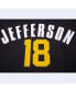 Фото #3 товара Men's Justin Jefferson Black Minnesota Vikings Player Name and Number Hoodie T-shirt