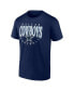 Фото #3 товара Men's Navy Distressed Dallas Cowboys Game Of Inches T-shirt