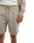 Pull&Bear textured short in grey grau, L - фото #5