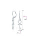 ფოტო #4 პროდუქტის Christian Religious Symbol of Life Egyptian Ankh Cross Drop Dangle Lever back Earrings For Women Teens Polished .925 Sterling Silver