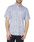 ფოტო #1 პროდუქტის Floral Paisley Knit Short Sleeve Shirt