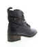 Фото #8 товара Bed Stu Era F328009 Womens Black Leather Lace Up Casual Dress Boots 7.5