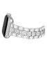 ფოტო #2 პროდუქტის Women's Silver-Tone Alloy Bracelet Compatible with 38mm, 40mm and 41mm Apple Watch