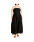 ფოტო #1 პროდუქტის Plus Size Simone Plain Maxi Dress