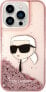 Karl Lagerfeld Etui Karl Lagerfeld KLHCP14XLNKHCP Apple iPhone 14 Pro Max różowy/pink hardcase Glitter NFT Karl Head