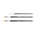 Фото #1 товара MILAN Polybag Of 3 Flat Brushes 501 Series Nº 2-8 And 12