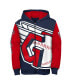 ფოტო #2 პროდუქტის Big Boys Navy, Red Cleveland Guardians Postcard Full-Zip Hoodie Jacket