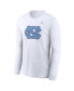 ფოტო #2 პროდუქტის Men's White North Carolina Tar Heels Primary Logo Long Sleeve T-Shirt