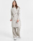 Фото #4 товара Women's Double-Breasted Belted Trench Coat