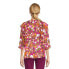 The Pioneer Woman Ruffle Blouse With 3/4-Length Sleeves Women's M Multicolor