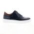 Фото #1 товара Bruno Magli Falcone BM1FCNN0 Mens Blue Leather Lifestyle Sneakers Shoes 11.5