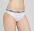 Фото #3 товара Трусы Moschino "Panties" с принтом букв.astype("str").toUpperCase()ой треугольной формы для женщин, белые