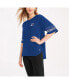 DKNY Women's Sport Blue New York Rangers Diana Tri-Blend Oversized T-Shirt