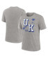 Фото #1 товара Men's Heather Gray Kentucky Wildcats Blitz Roll Call Tri-Blend T-Shirt