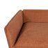 Chaise Longue Sofa Brown Wood Iron Foam 210 x 100 x 90 cm