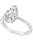 Фото #1 товара Кольцо Badgley Mischka Diamond Pear-Cut Halo ENG