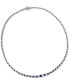 Фото #1 товара Sapphire (8 ct. t.w.) & Diamond (1-1/2 ct. t.w.) All-Around Graduated 18" Collar Necklace in Sterling Silver