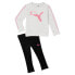 Фото #1 товара Puma Half Cat Sweatshirt & Leggings Set Toddler Girls Size 2T Casual Tops 85905