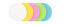 LEGAMASTER workshop card circle 95mm assorted 500pcs - Green - Pink - Turquoise - White - Yellow - Round - Paper - Germany - 115 g/m² - 9.5 cm