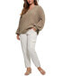 Фото #5 товара Women's Aki Chenille Cable-Knit Long-Sleeve Sweater