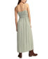 Women's Sandwash Split-Neck Smocked-Waist Dress