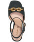 ფოტო #12 პროდუქტის Women's Nicolette Chain Trimmed Platform Sandals