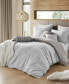 Ultra Soft Reversible Crinkle Duvet Cover Set - King/Cal King