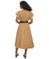 Women's Belted A-Line Shirtdress