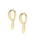 ფოტო #1 პროდუქტის Women's White Link Drop Earrings