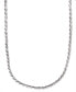 ფოტო #1 პროდუქტის Men's Sterling Silver Necklace, 22" 4-1/2mm Rope Chain