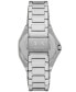 ფოტო #3 პროდუქტის Women's Quartz Three Hand Silver-Tone Stainless Steel Watch 34mm