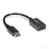 Фото #3 товара Адаптер DisplayPort к HDMI - DP 1.2 к HDMI конвертер видео 1080p - адаптер кабеля для монитора/телевизора/дисплея DP к HDMI - пассивный адаптер DP к HDMI - защелочный разъем DP - 0,21 м - DisplayPort - HDMI - Мужской - Женский - Прямой