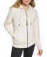 ფოტო #2 პროდუქტის Women's Mixed-Media Hooded Jacket