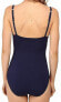 Фото #3 товара Tommy Bahama 256091 Women Over-the-Shoulder V-Neck One-Piece Swimsuit Size 8