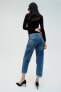 Z1975 selvedge relaxed fit high-waist jeans