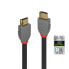 Фото #5 товара Кабель HDMI высокой скорости Lindy 3 м Ultra High Speed - линия Anthra - HDMI 48 Гбит/с - черный 3 м