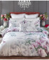 Фото #1 товара 100% Cotton Lotus Flower Print Duvet Cover Set With Matching Pillow Cases Queen